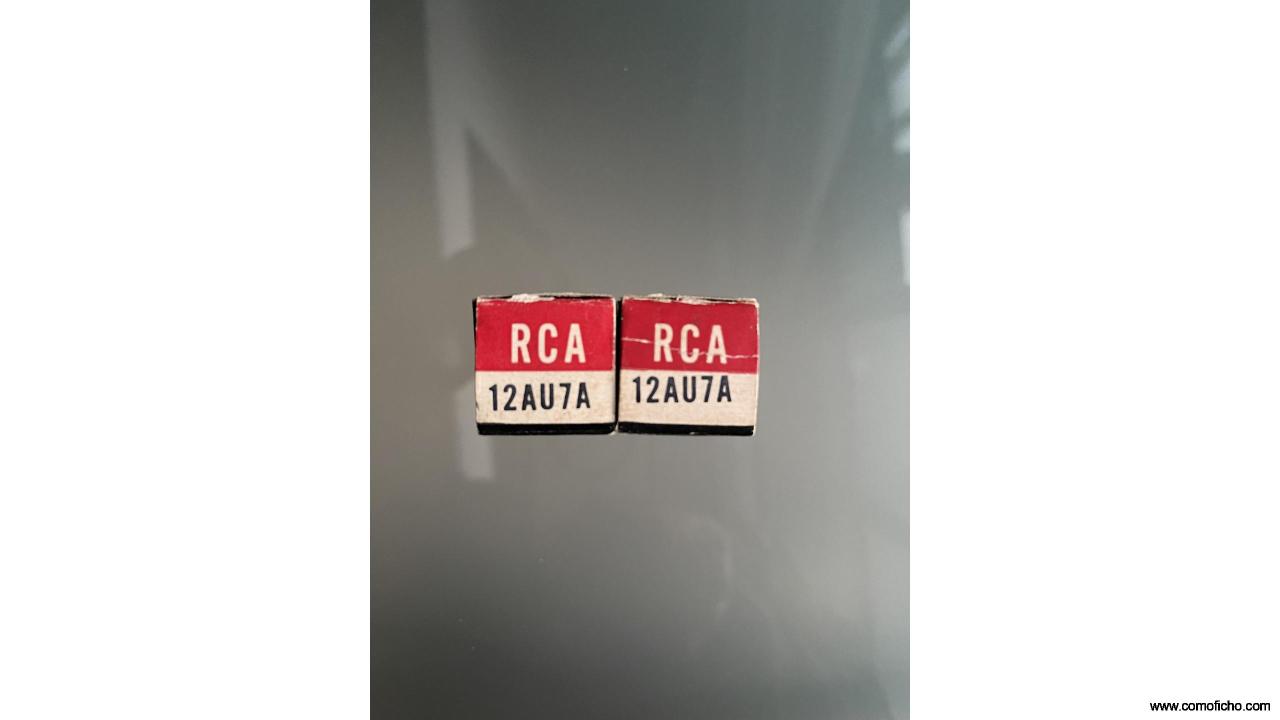 Pareja tubos NOS RCA 12AU7A vintage