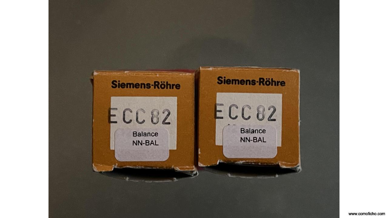 Pareja de tubos NOS SIEMENS 12AU7 (ECC88) balanceados