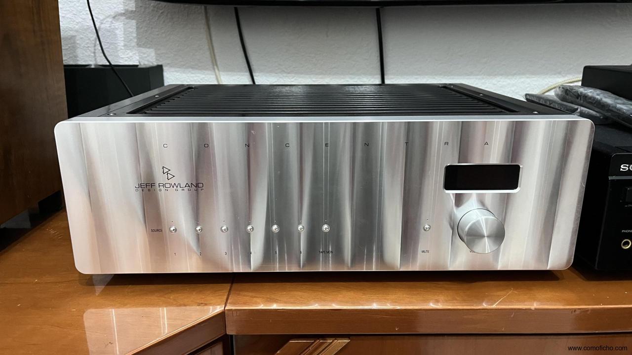 Amplificador jeff rowland concentra