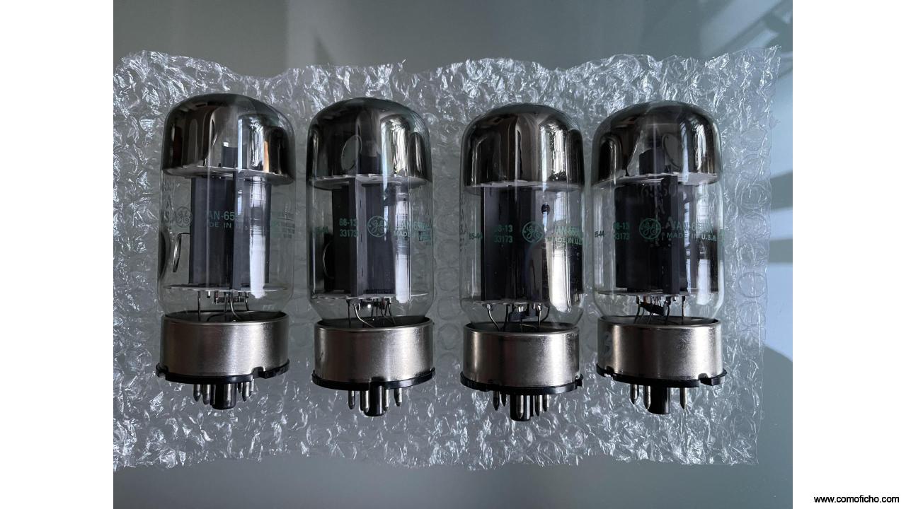 4 tubos NOS JAN GE 6550A de grado militar