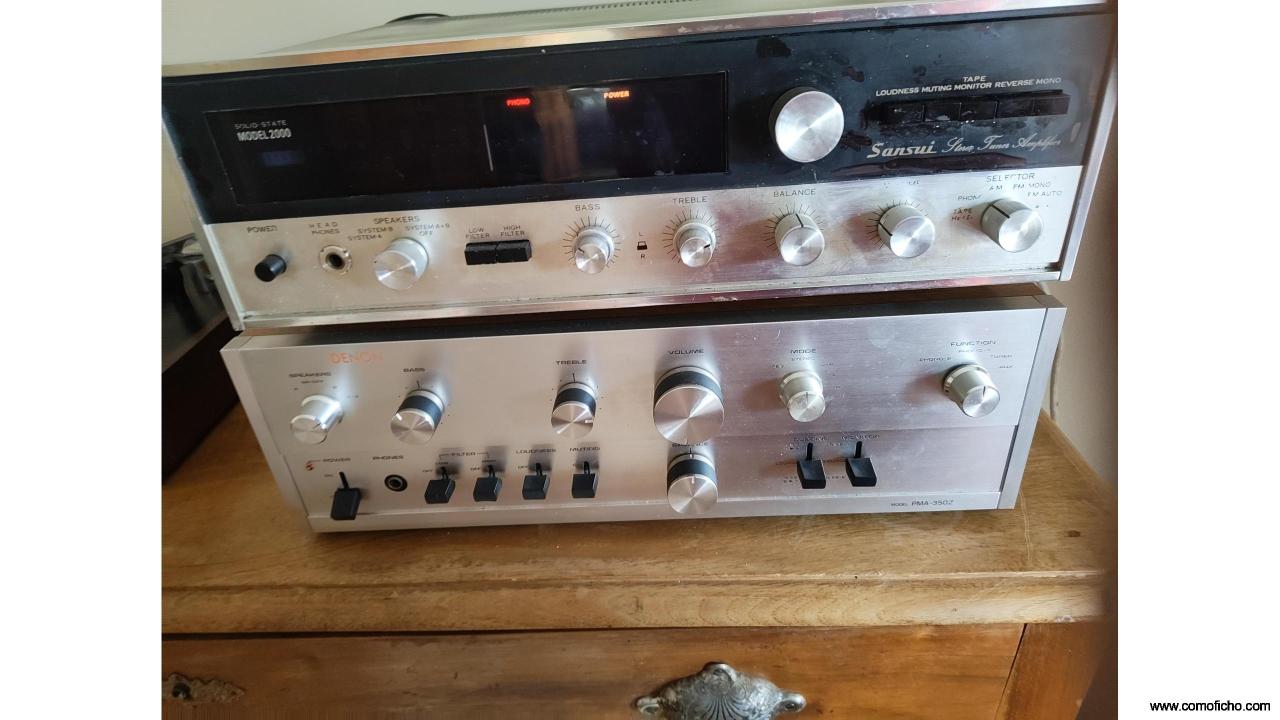 Denon pma 350 z y amplificador Sansui 2000