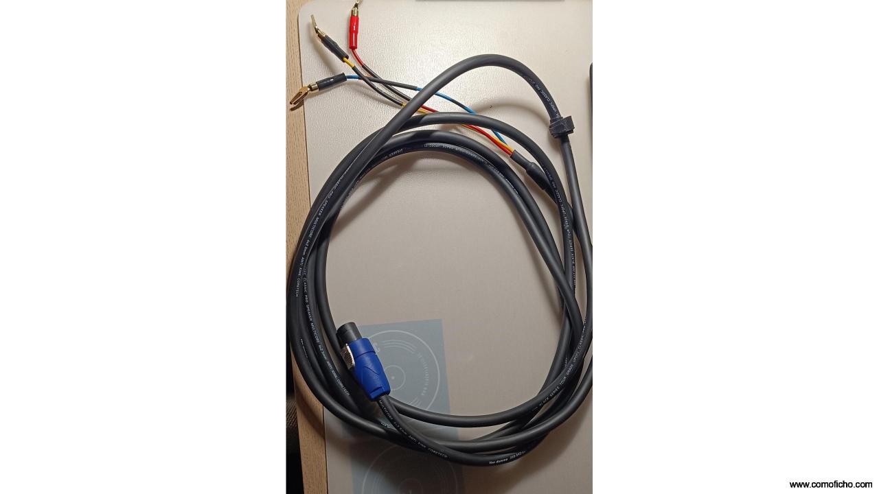 Cable subwoofer Van damme speakon 3,5mts