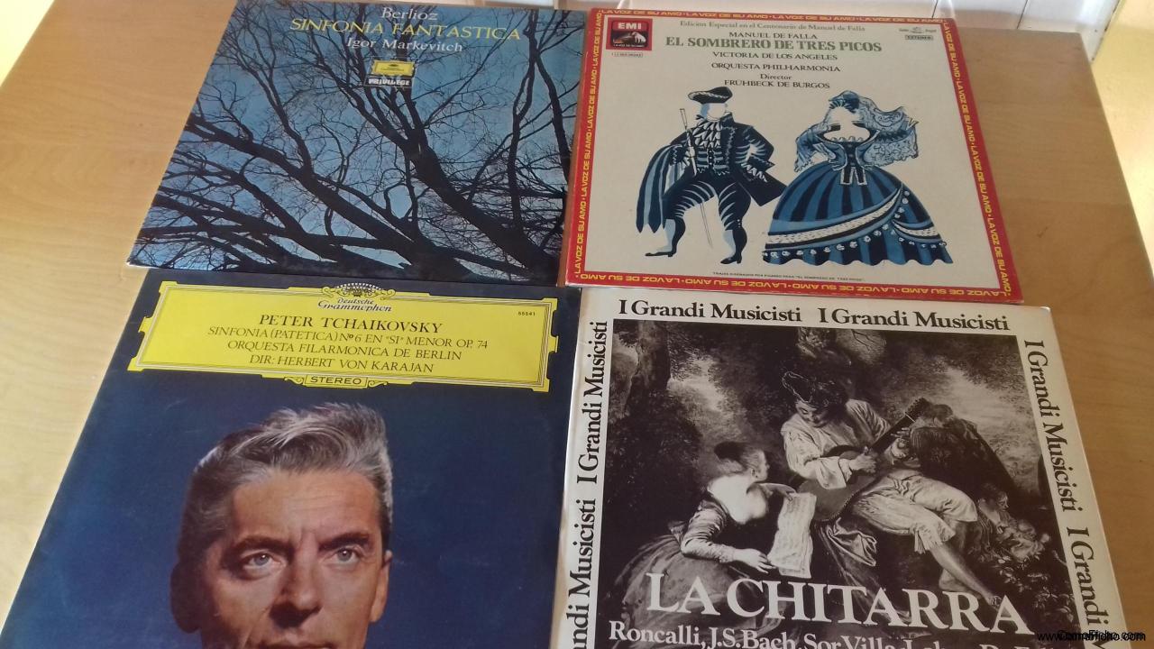 22 Vinilos: Debussy, Gershwin, Mozart, Stravinsky, Bach, Beethoven, La Traviata....