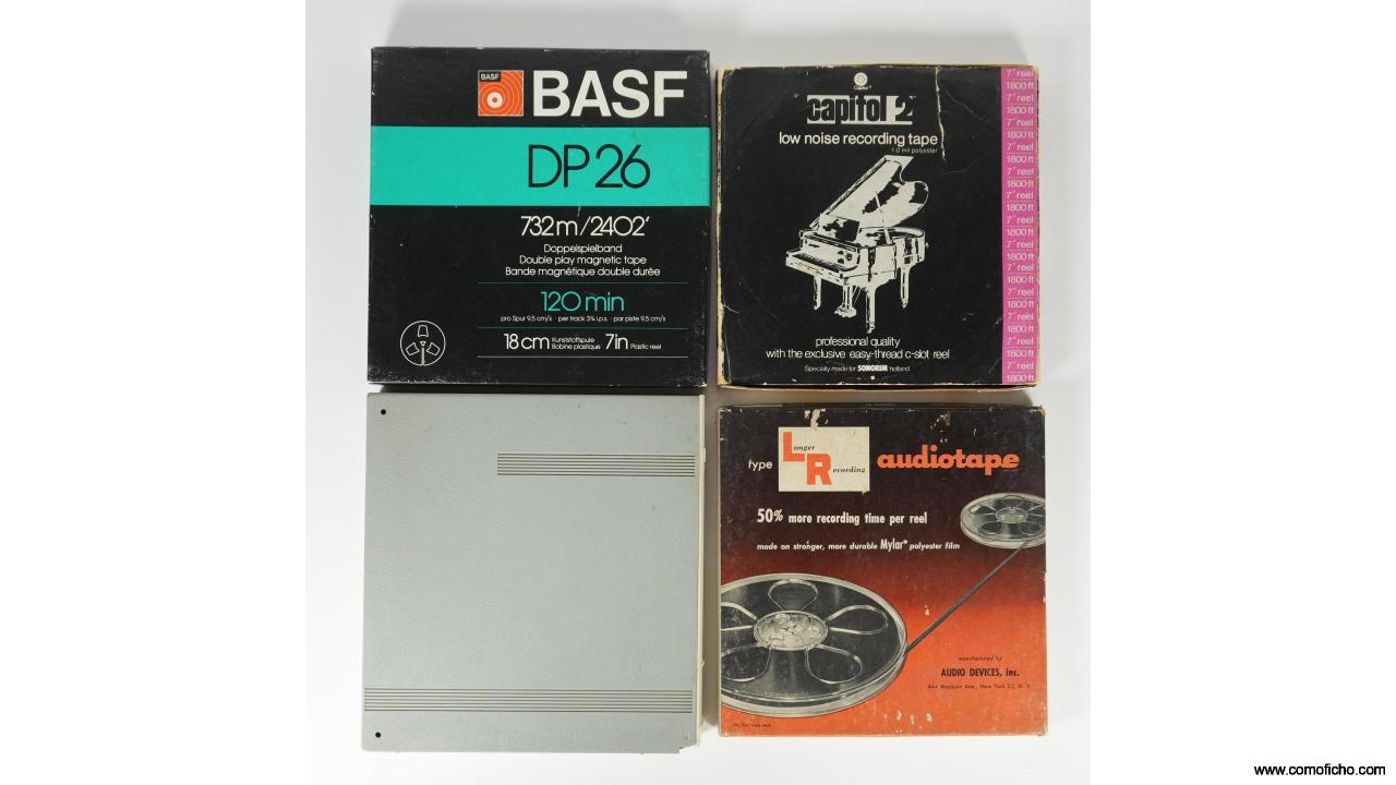 LOTE DE 4 CINTAS MAGNETOFONICAS