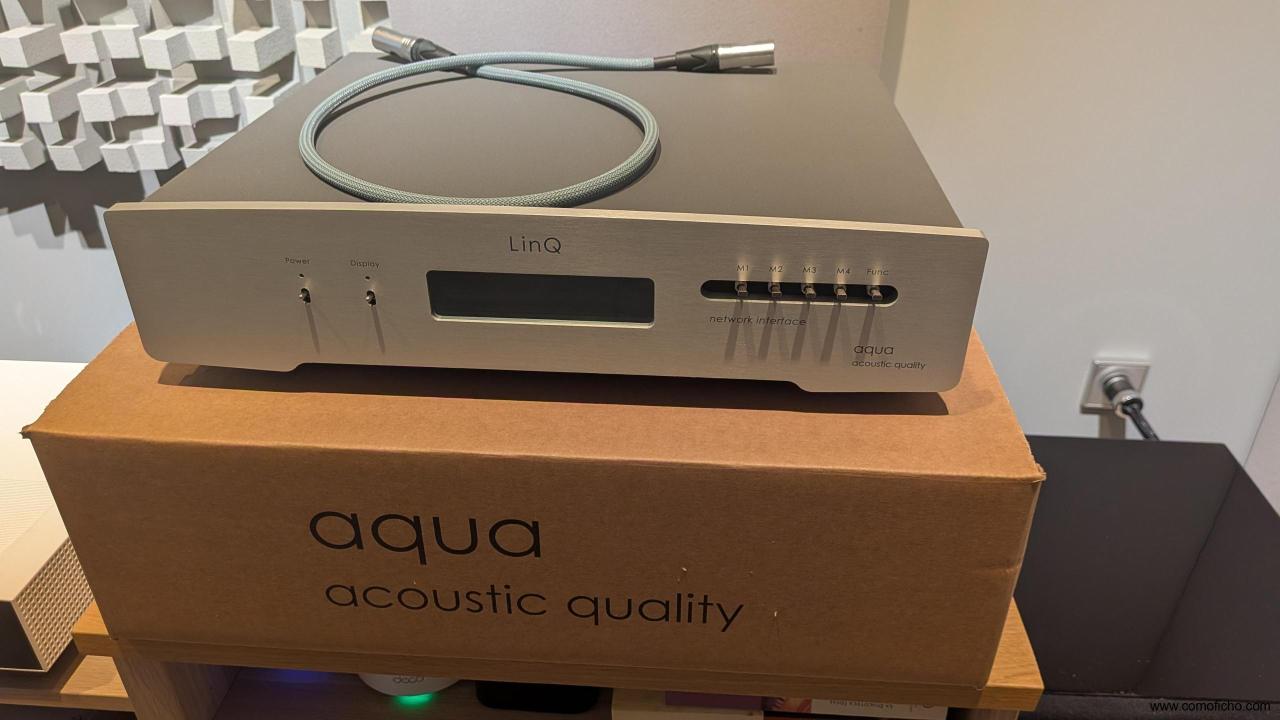 AQUA LINQ con HQPLAYER CORE + NAA. y cable I2S AQUA