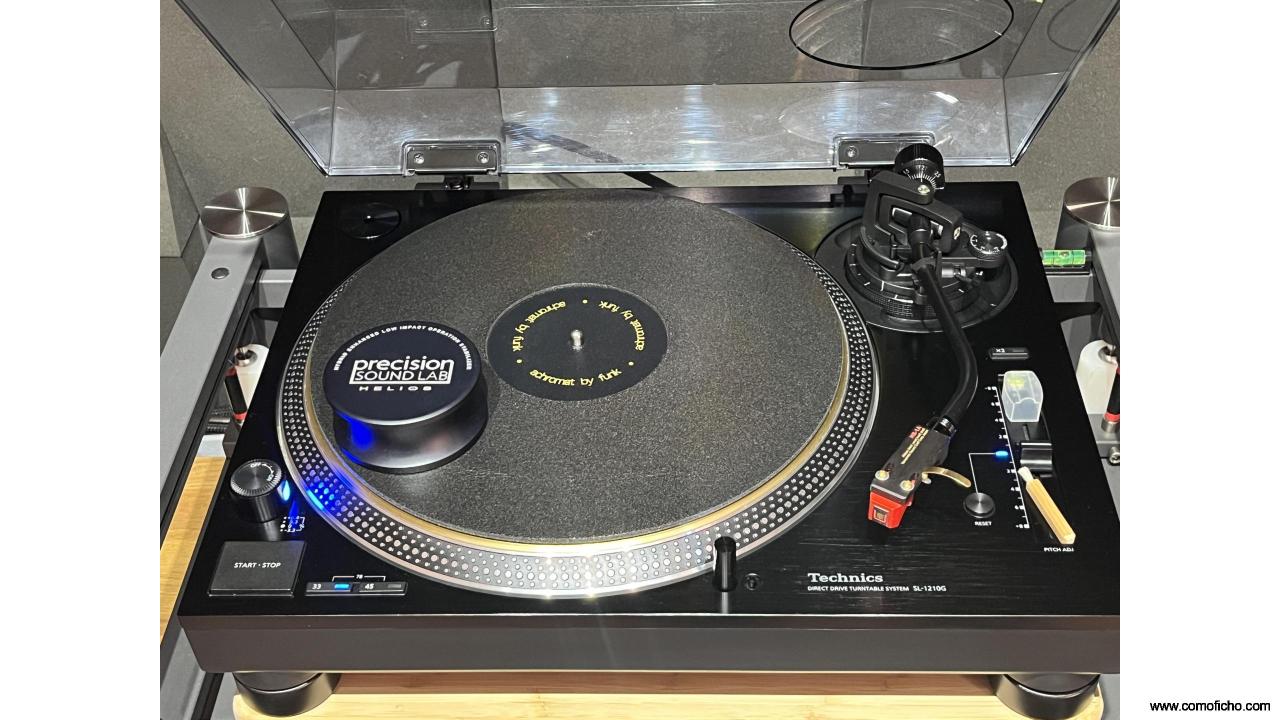 Plato TECHNICS SL- 1210G XLR y Fuente Lineal