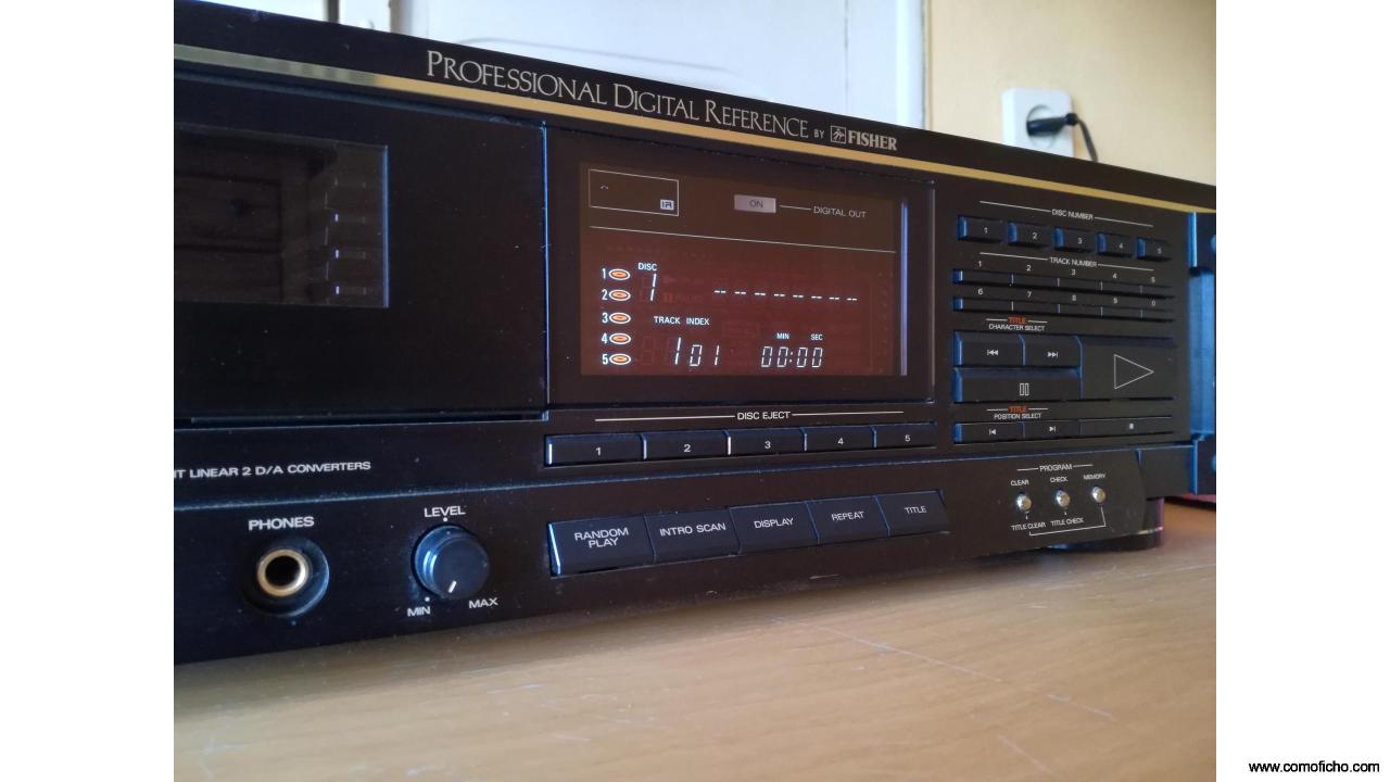 Reproductor audiófilo de 5 cd´s FISHER DAC-Z1.