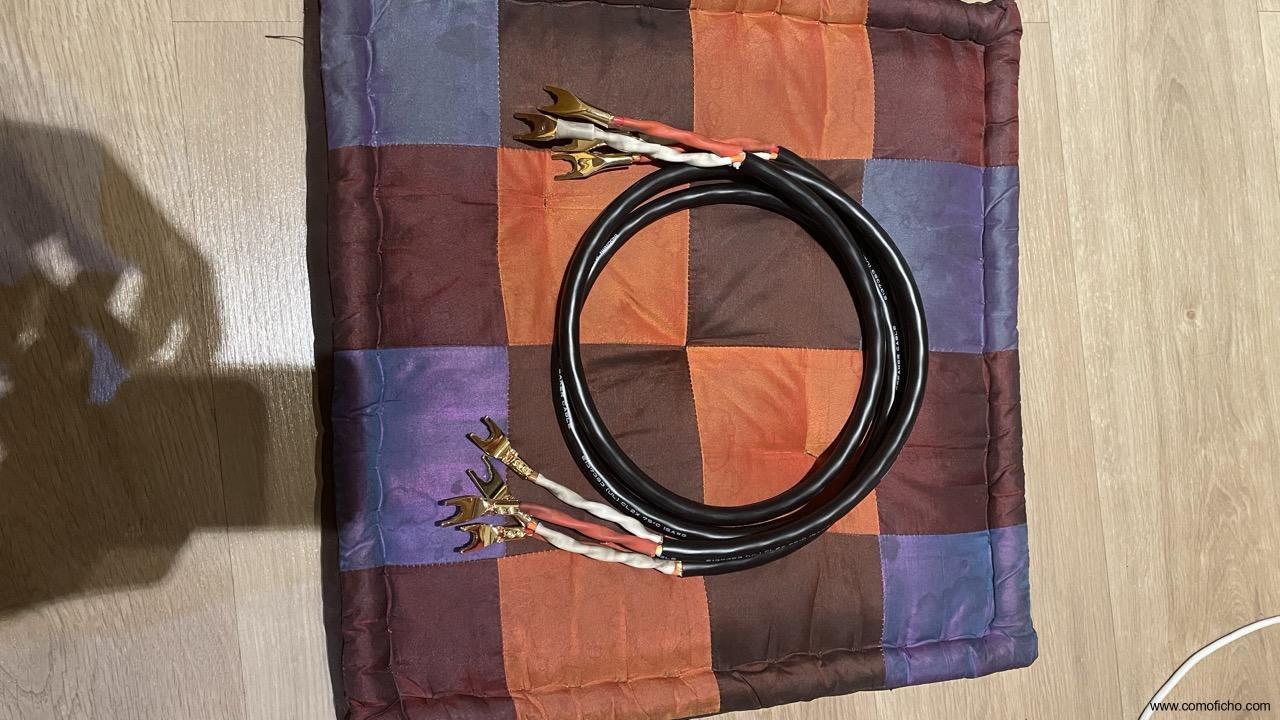 Par de cables de altavoz Mogami 2972 Starquad (4mm2) 2 x 1 metro