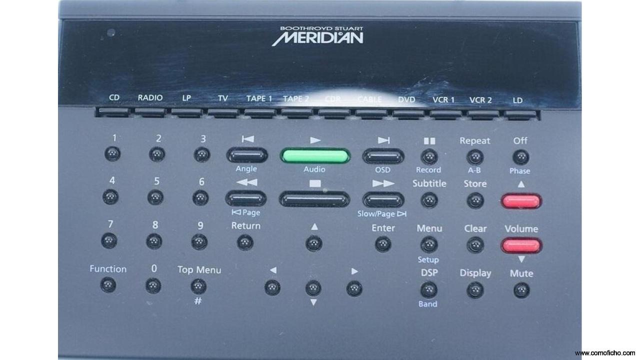 Meridian remote control MSR