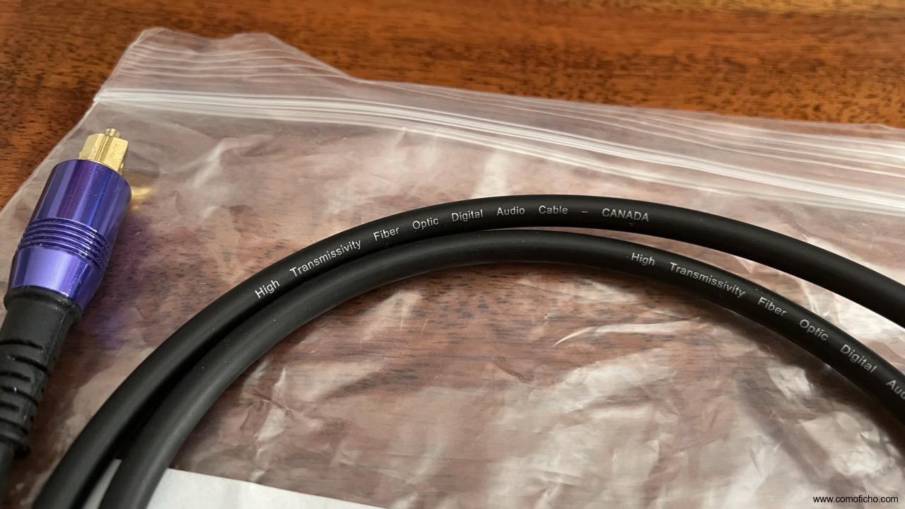 Cable Óptico de Alta Gama SysConcept (Toslink a Miniplug 3.5mm)