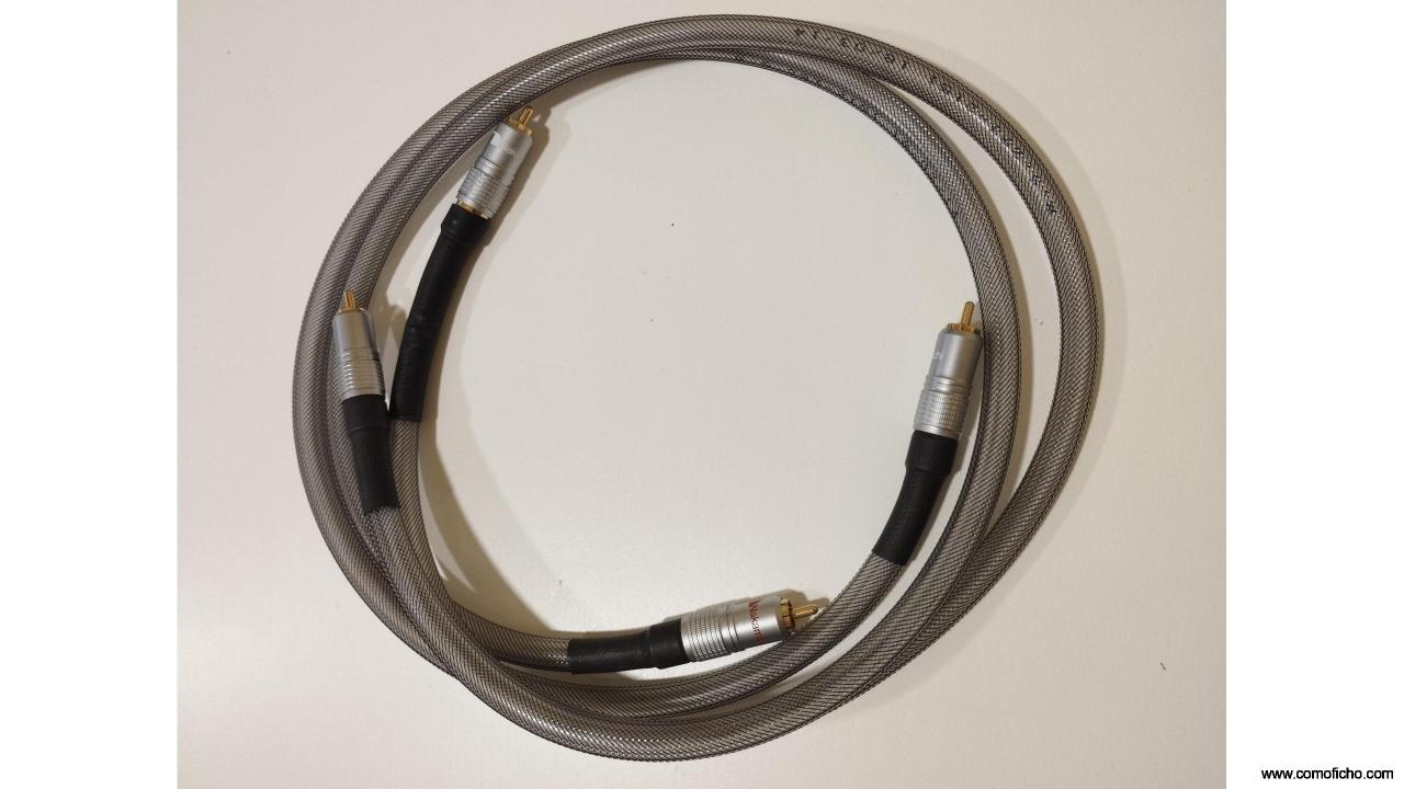 2 X 1 m Cable interconexion RCA LAERTES artesanal