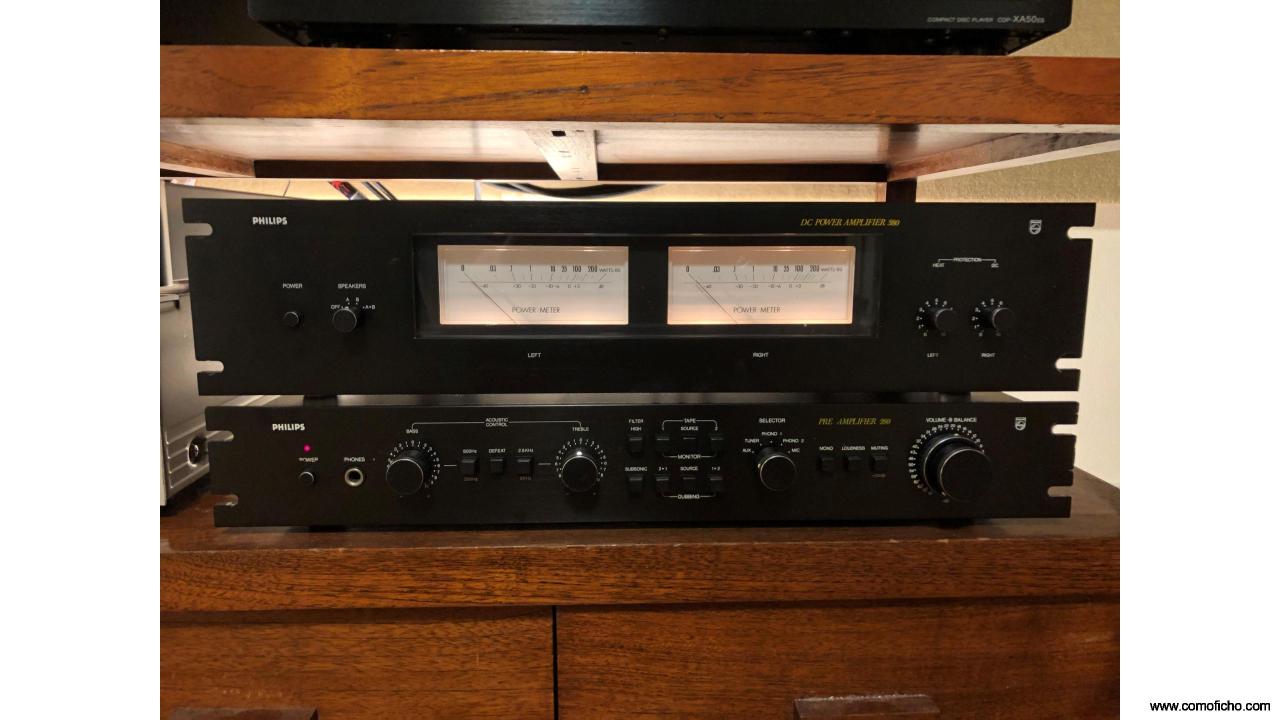 PRE/AMP Philips 22AH280 y 22AH380 BLACK TULIP