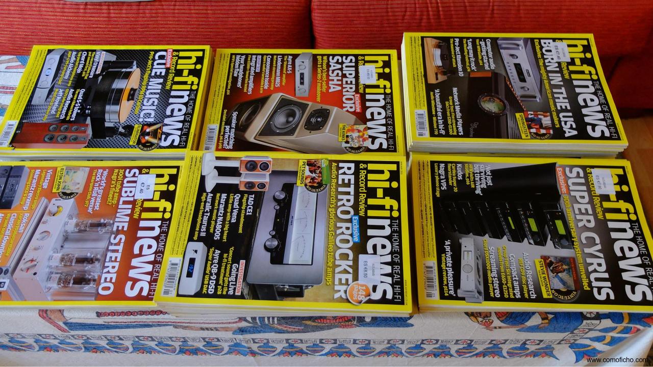 REVISTAS, CATÁLOGOS Y FOLLETOS HIFI