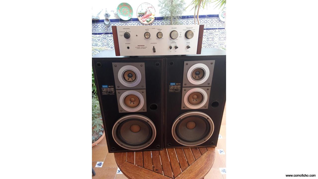 EQUIPO VINTAGE PIONEER SA-500A Y PIONEER CS-777