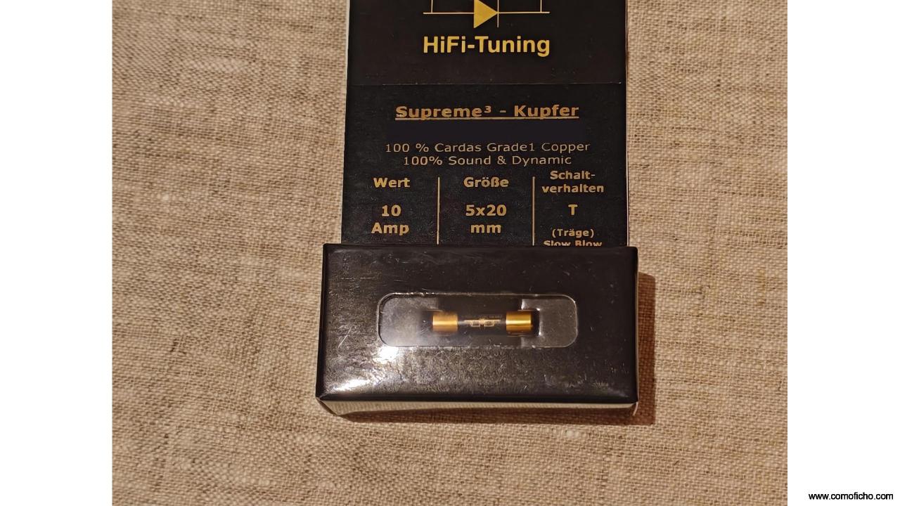 Fusible audiófilo HiFi Tuning Supreme Copper – 10A 5x20mm - Garantía