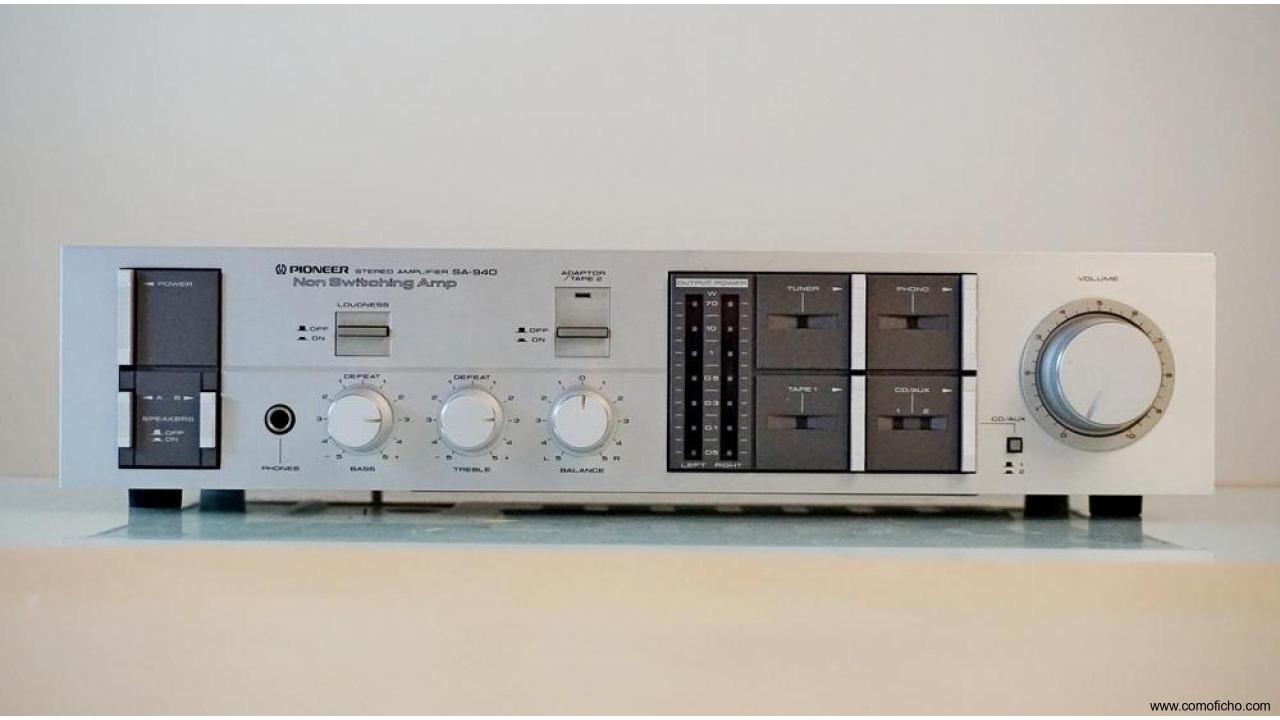 Amplificador Pioneer SA-940 70+70 W (1983)