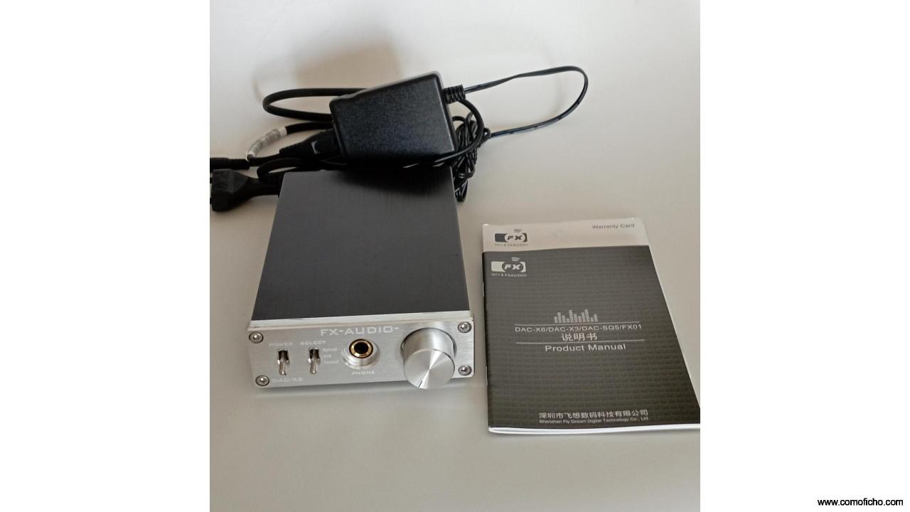 Amplificador y DAC FX-Audio X-6 Plata/Negro