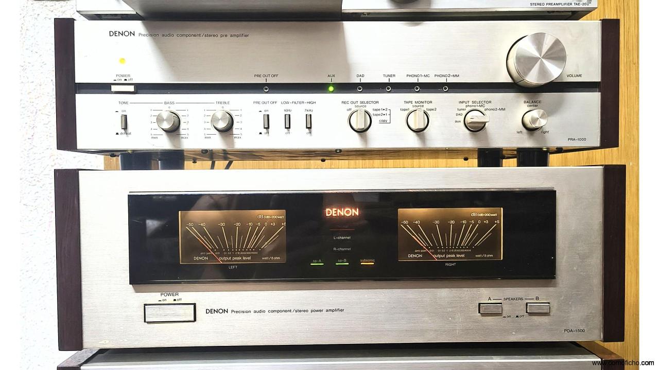 DENON PRA-1000 Previo y POA-1500 Etapa