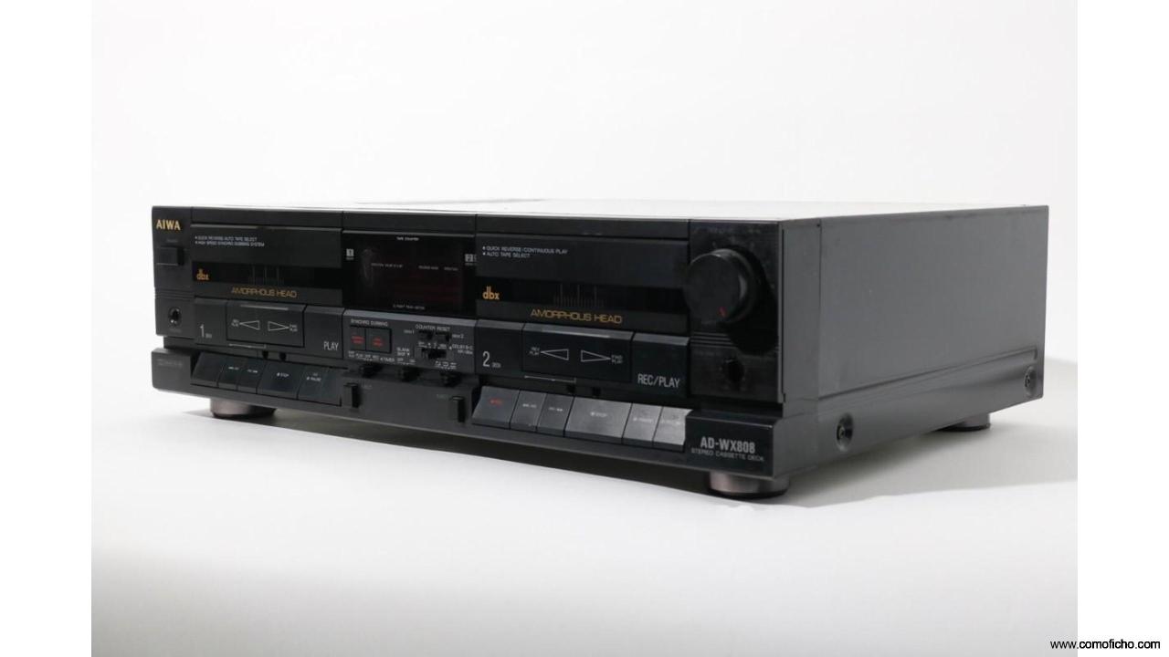 AIWA AD-WX808 – DOBLE PLETINA HI-FI VINTAGE CON dbx Y DOLBY B/C