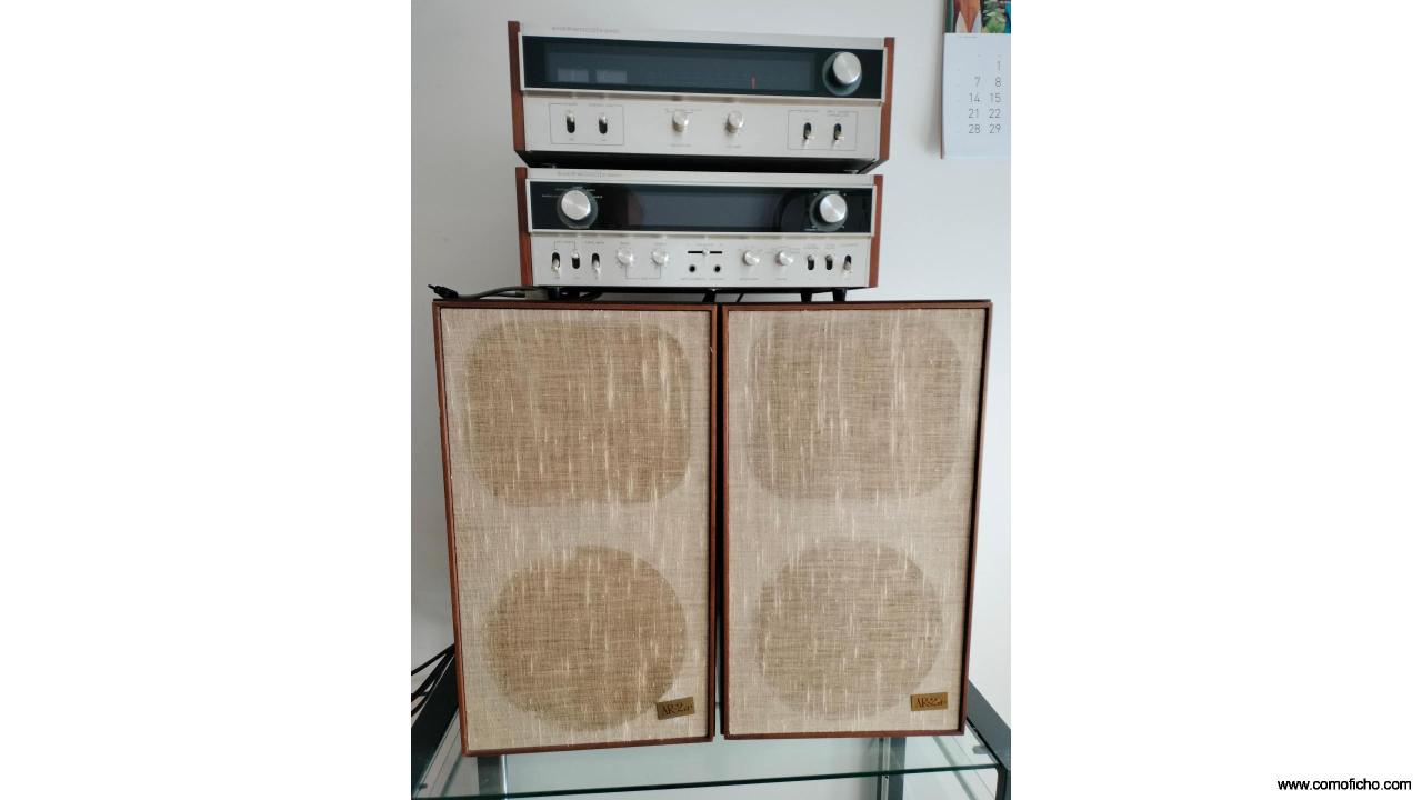 Altavoces AR 2ax v9intage mas amplificador serwoood