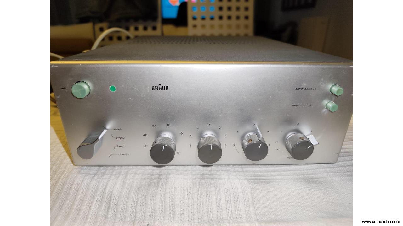 Amplificador vintage Braun CSV250 Germanio